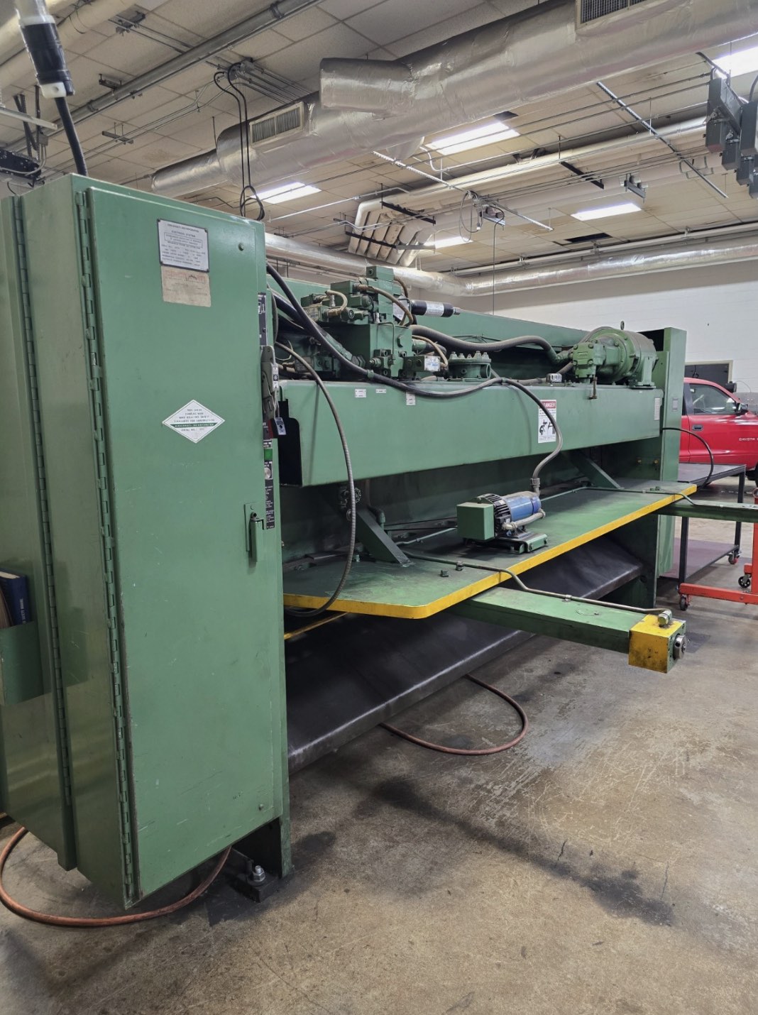 1/4” X 10’  Cincinnati  Hydraulic Shear